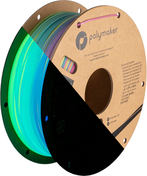 Filament PLA svítící duhová | Polymaker