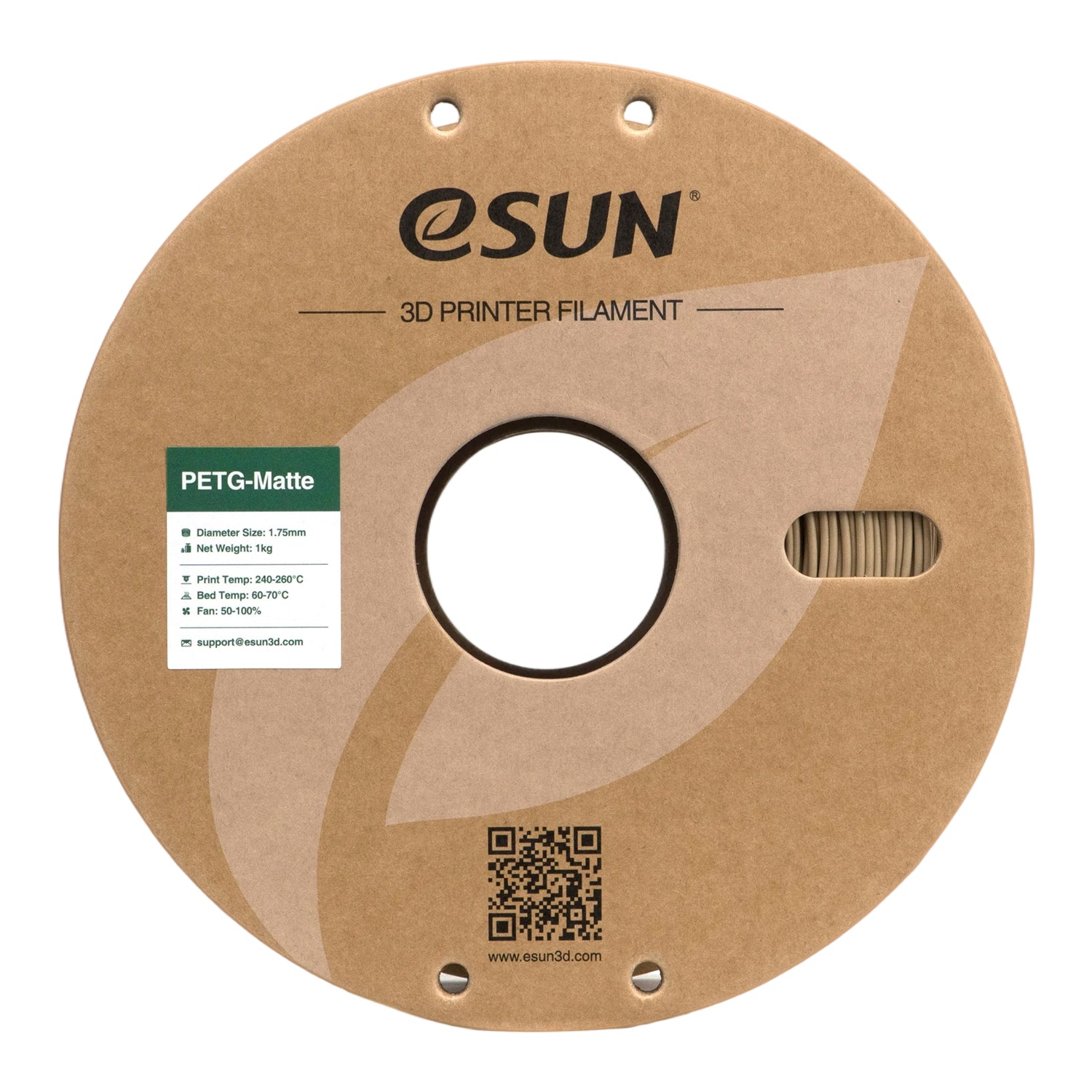 Filament PETG matná zemitá hnědá | eSUN