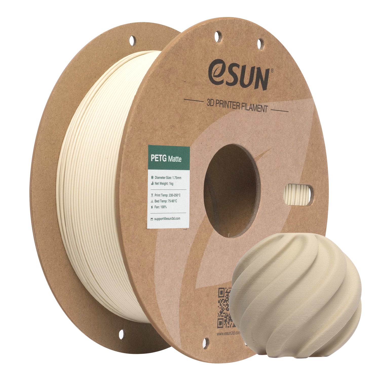 Filament PETG matný světle khaki | eSUN