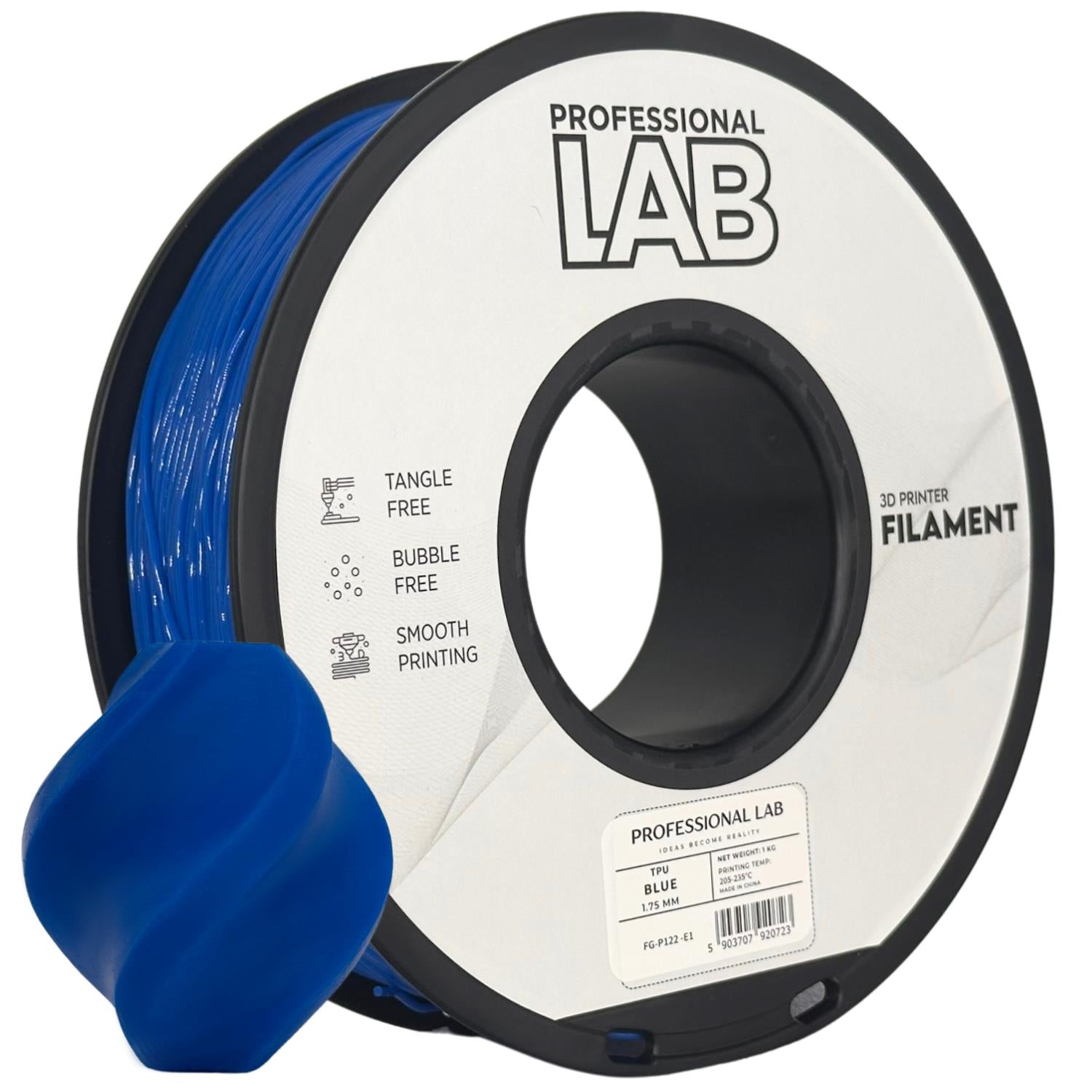 Filament TPU modrá | Prof. Lab