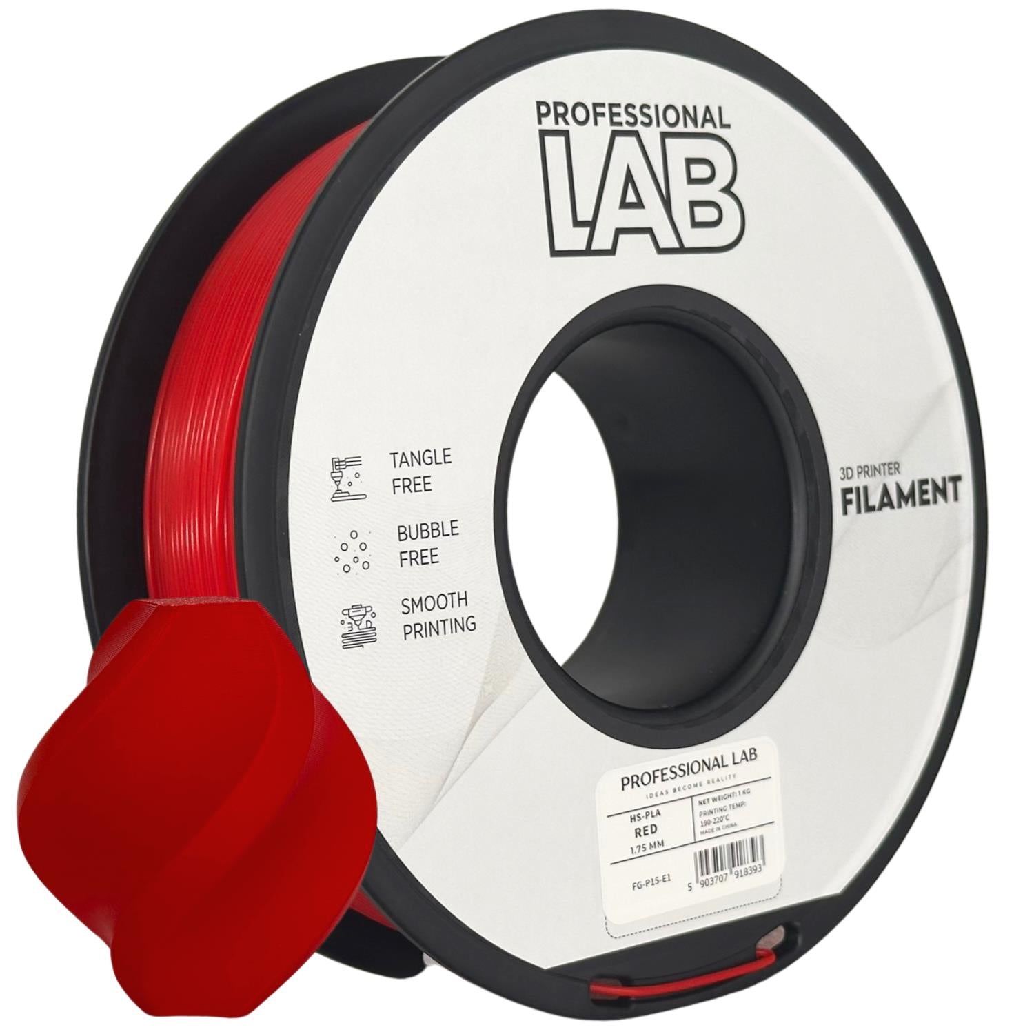 Filament HS-PLA červená | Prof. Lab