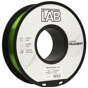 Filament PETG průhledná zelená | Prof. Lab