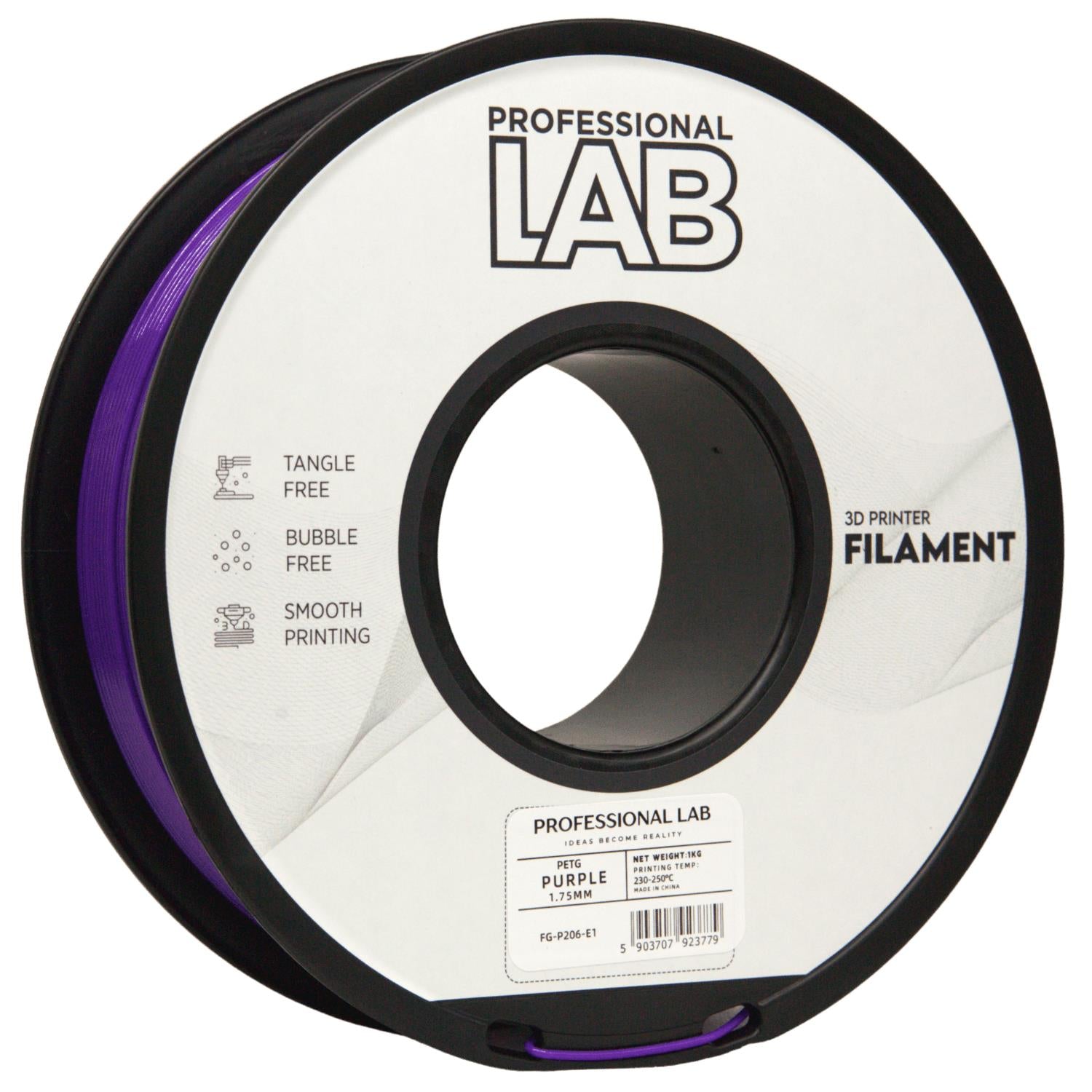 Cívka filamentu PETG fialová, Prof. Lab, 1,75 mm