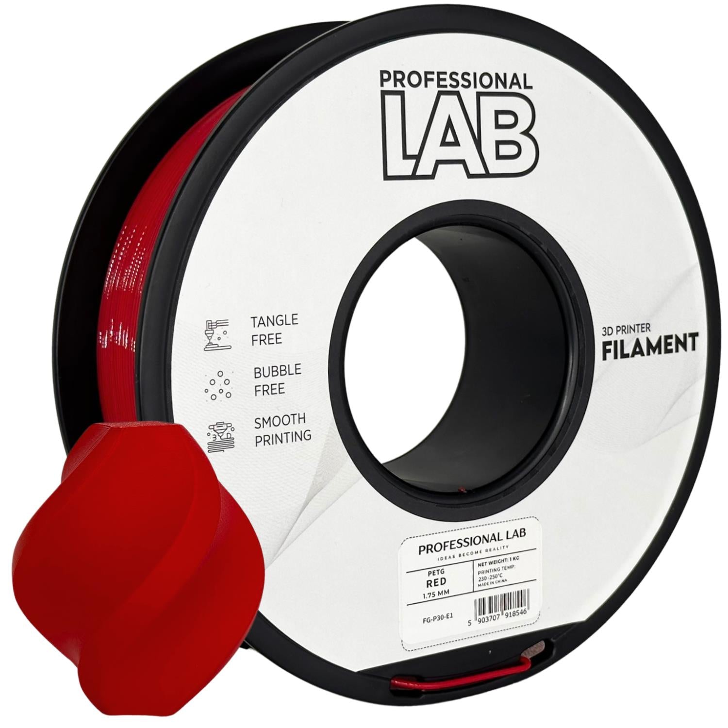 Filament PETG červená | Prof. Lab