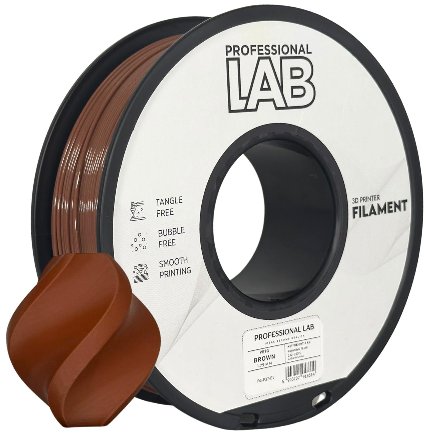 Filament PETG hnědá | Prof. Lab