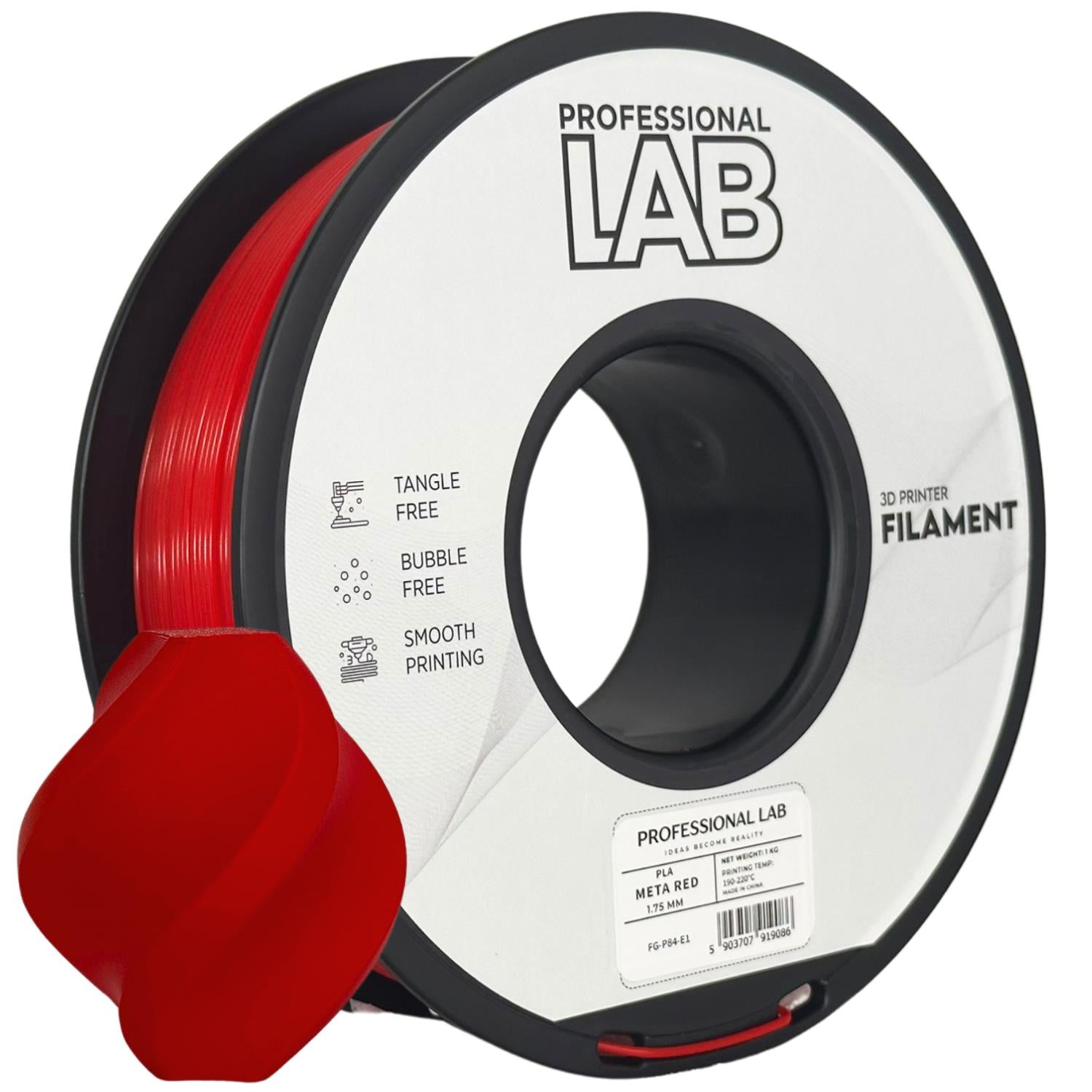 Filament PLA meta červená | Prof. Lab