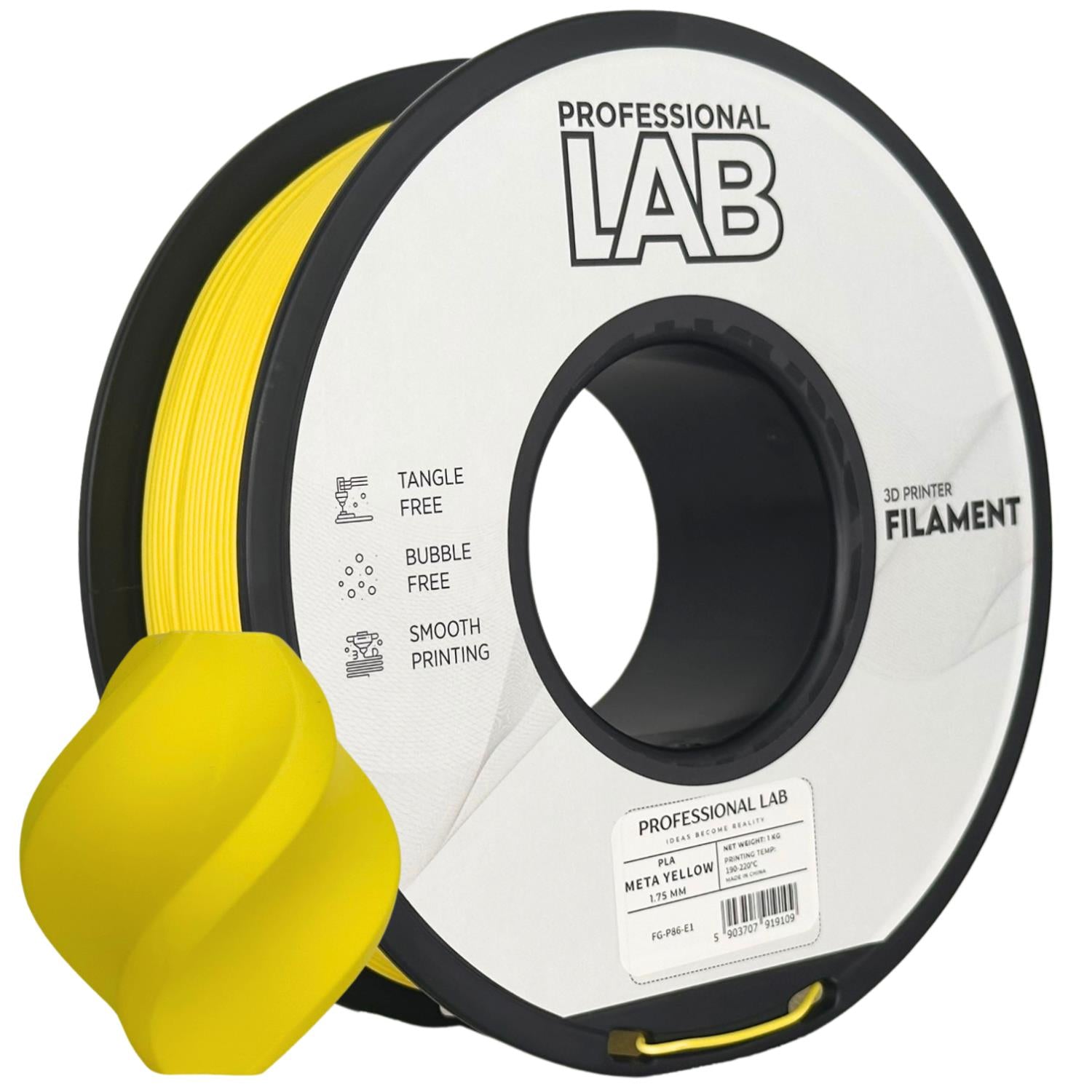 Filament PLA meta žlutá | Prof. Lab