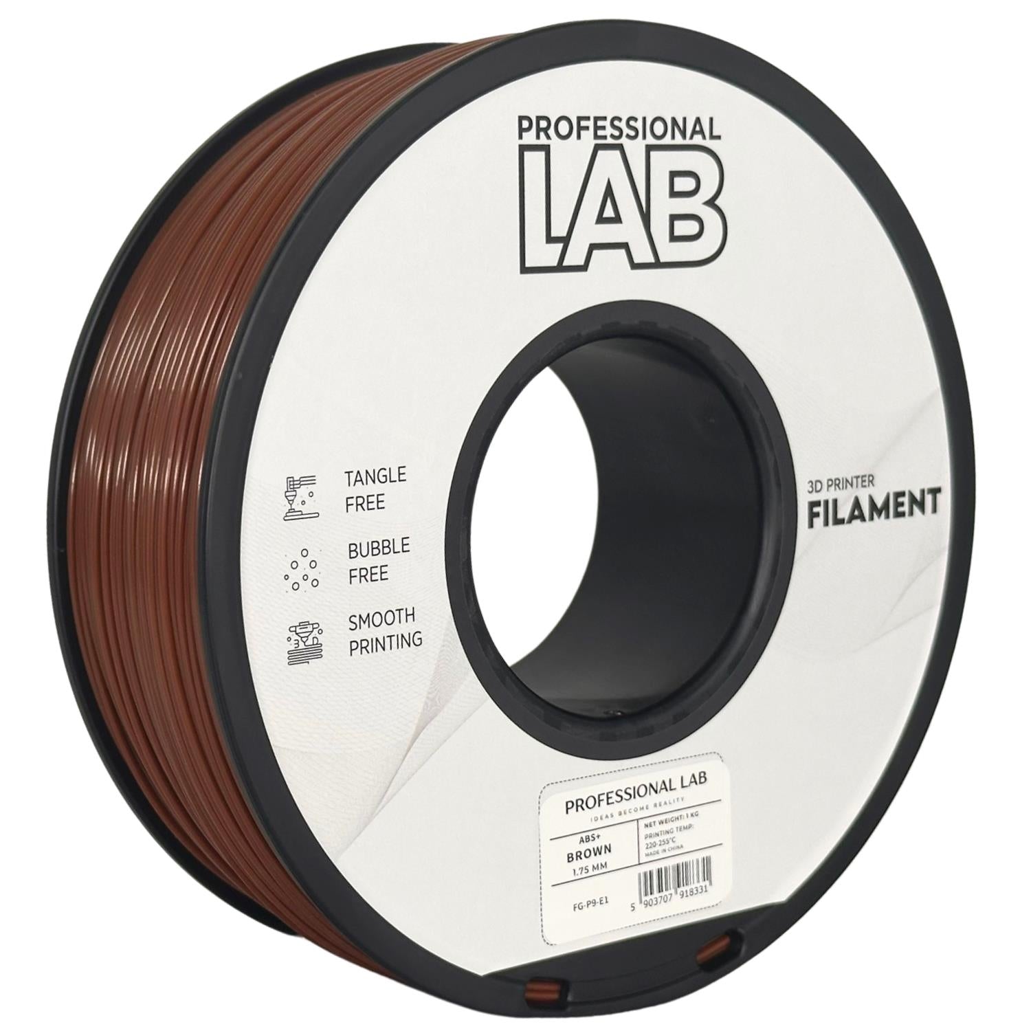 Filament ABS+ hnědá | Prof. Lab