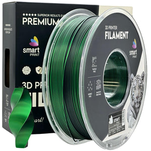 Filament Silk PLA Dual Color černá zelená | Smart Print