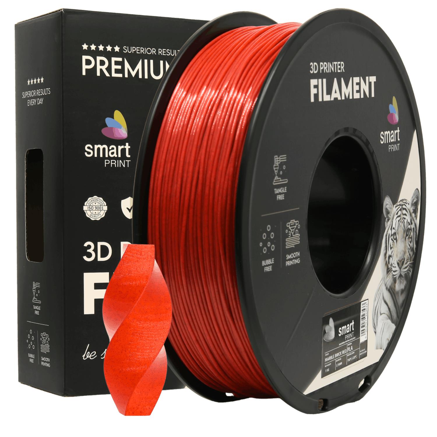 Filament PLA mramor brick červená | Smart Print