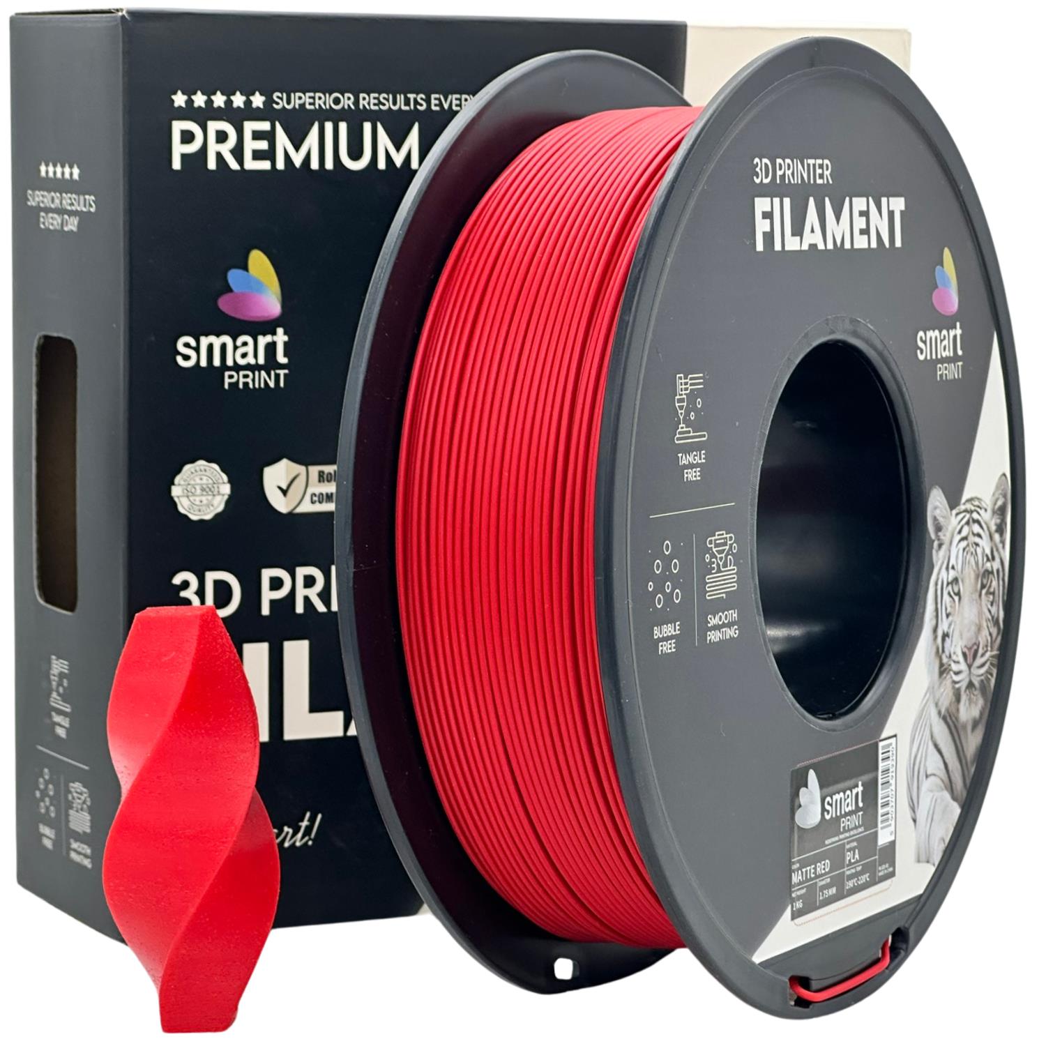 Filament PLA matná červená | Smart Print