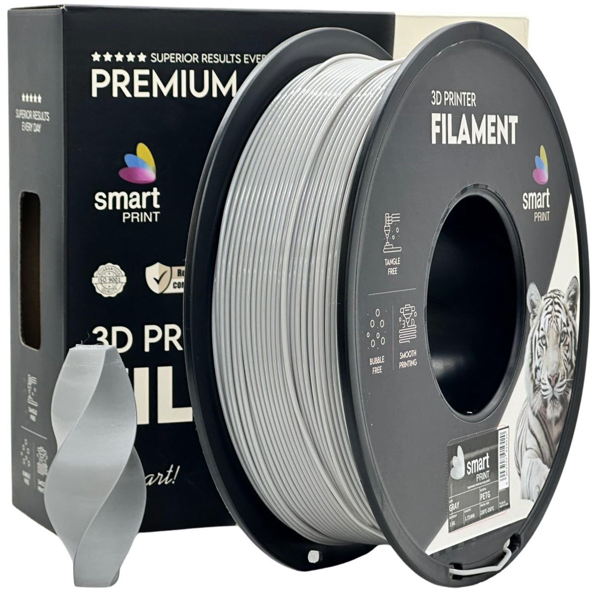 Filament PETG šedá | Smart Print – Filamentor