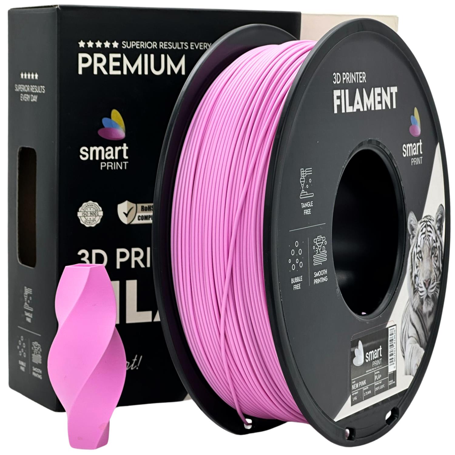 Cívka filamentu PLA+ růžová, Smart Print, 1,75 mm