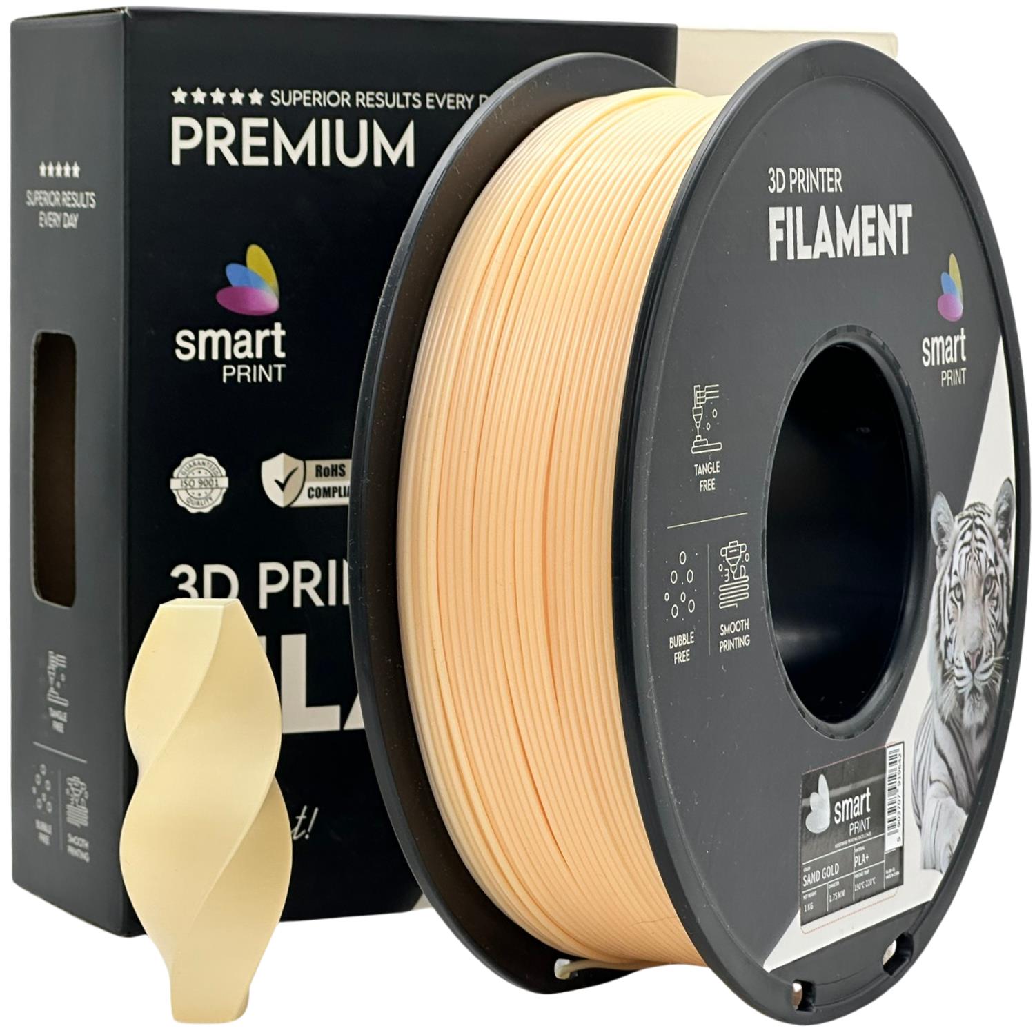 Filament PLA+ sand zlatá | Smart Print