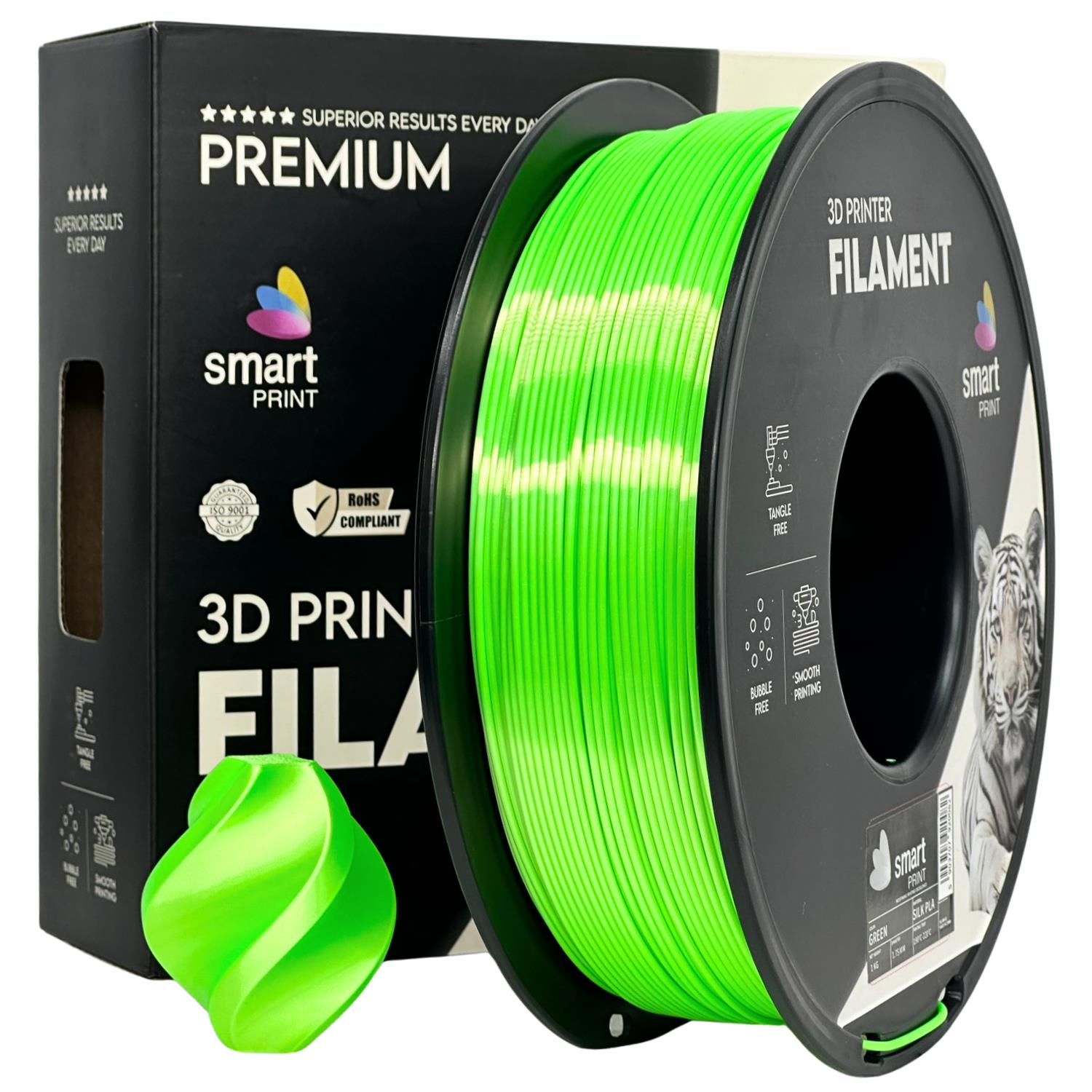 Filament Silk PLA zelená | Smart Print