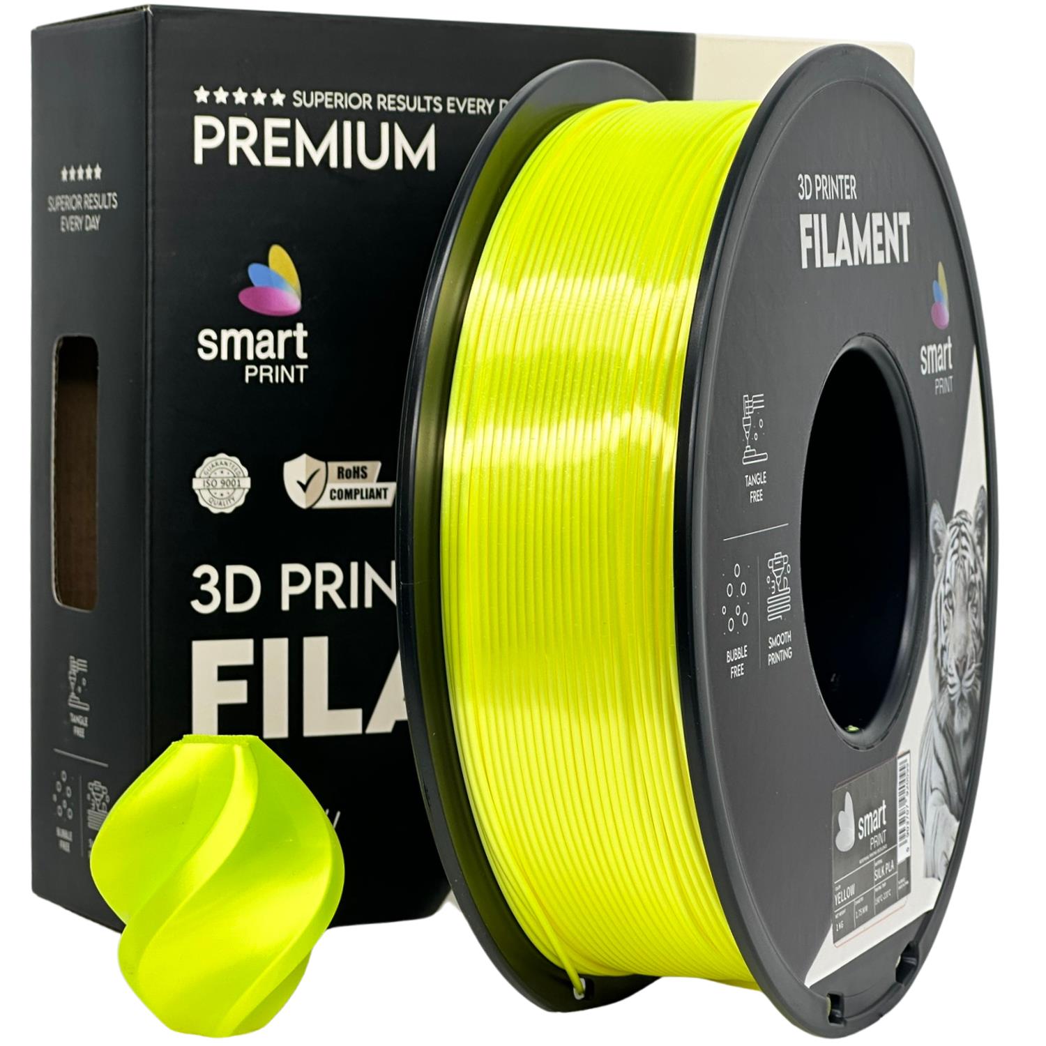 Filament Silk PLA žlutá | Smart Print