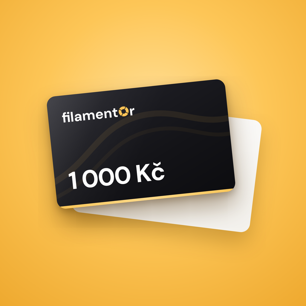 Dárková karta Filamentor 1 000 Kč
